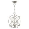 Aria 3 Light Brushed Nickel Convertible Mini Chandelier/Ceiling Mount by Livex Lighting