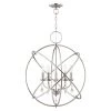Aria 5 Light Brushed Nickel Chandelier by Livex Lighting