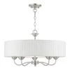 Edinburgh 5-Light Brushed Nickel Pendant Chandelier by Livex Lighting