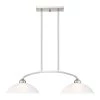 Somerset 2 Light Brushed Nickel Chandelier by Livex Lighting