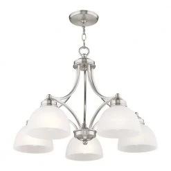 Somerset 5 Light Brushed Nickel Chandelier by Livex Lighting -Livex Lighting shop brushed nickel livex lighting chandeliers 4225 91 1f 1000