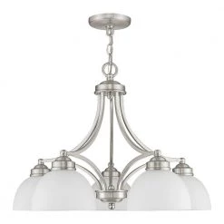 Somerset 5 Light Brushed Nickel Chandelier by Livex Lighting -Livex Lighting shop brushed nickel livex lighting chandeliers 4225 91 c3 1000