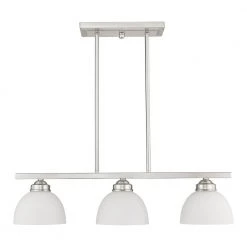 Somerset 3 Light Brushed Nickel Island by Livex Lighting -Livex Lighting shop brushed nickel livex lighting chandeliers 4226 91 c3 1000