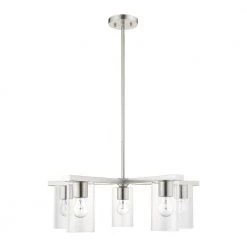 Zurich 5 Light Brushed Nickel Chandelier by Livex Lighting -Livex Lighting shop brushed nickel livex lighting chandeliers 45475 91 c3 1000