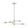 Bannister 5 Light Brushed Nickel Chandelier by Livex Lighting