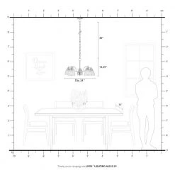 Montgomery 5 Light Brushed Nickel Chandelier by Livex Lighting -Livex Lighting shop brushed nickel livex lighting chandeliers 46335 91 66 1000