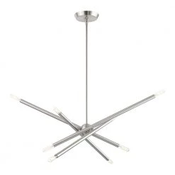 Soho 8 Light Brushed Nickel Chandelier by Livex Lighting -Livex Lighting shop brushed nickel livex lighting chandeliers 46778 91 44 1000