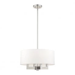 Cresthaven 4 Light Brushed Nickel Chandelier by Livex Lighting -Livex Lighting shop brushed nickel livex lighting chandeliers 48784 91 4f 1000