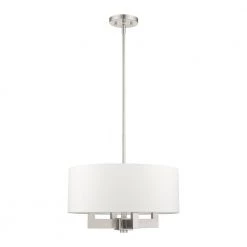 Cresthaven 4 Light Brushed Nickel Chandelier by Livex Lighting -Livex Lighting shop brushed nickel livex lighting chandeliers 48784 91 c3 1000