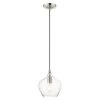 Pendants 1 Light Brushed Nickel Pendant by Livex Lighting