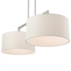 Meridian 2 Light Brushed Nickel Linear Chandelier by Livex Lighting -Livex Lighting shop brushed nickel livex lighting chandeliers 49292 91 76 1000