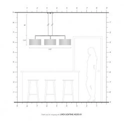 Meridian 3 Light Brushed Nickel Linear Chandelier by Livex Lighting -Livex Lighting shop brushed nickel livex lighting chandeliers 49293 91 66 1000