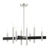 Denmark 8 Light Brushed Nickel Chandelier by Livex Lighting