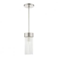 Norwich 1 Light Brushed Nickel Pendant by Livex Lighting -Livex Lighting shop brushed nickel livex lighting chandeliers 49829 91 c3 1000