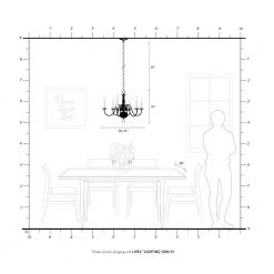Brushed Nickel 6 Light Chandelier by Livex Lighting -Livex Lighting shop brushed nickel livex lighting chandeliers 5006 91 66 1000