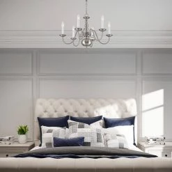 Brushed Nickel 6 Light Chandelier by Livex Lighting -Livex Lighting shop brushed nickel livex lighting chandeliers 5006 91 a0 1000