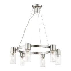 Midtown 7 Light Brushed Nickel Chandelier by Livex Lighting -Livex Lighting shop brushed nickel livex lighting chandeliers 50696 91 4f 1000