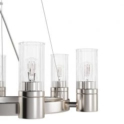 Midtown 7 Light Brushed Nickel Chandelier by Livex Lighting -Livex Lighting shop brushed nickel livex lighting chandeliers 50696 91 a0 1000