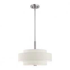 Meridian 4 Light Brushed Nickel Pendant by Livex Lighting -Livex Lighting shop brushed nickel livex lighting chandeliers 50874 91 c3 1000