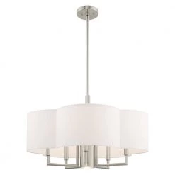 Chelsea 6 Light Brushed Nickel Pendant Chandelier by Livex Lighting -Livex Lighting shop brushed nickel livex lighting chandeliers 51925 91 1f 1000