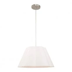 Chelsea 1 Light Brushed Nickel Pendant by Livex Lighting