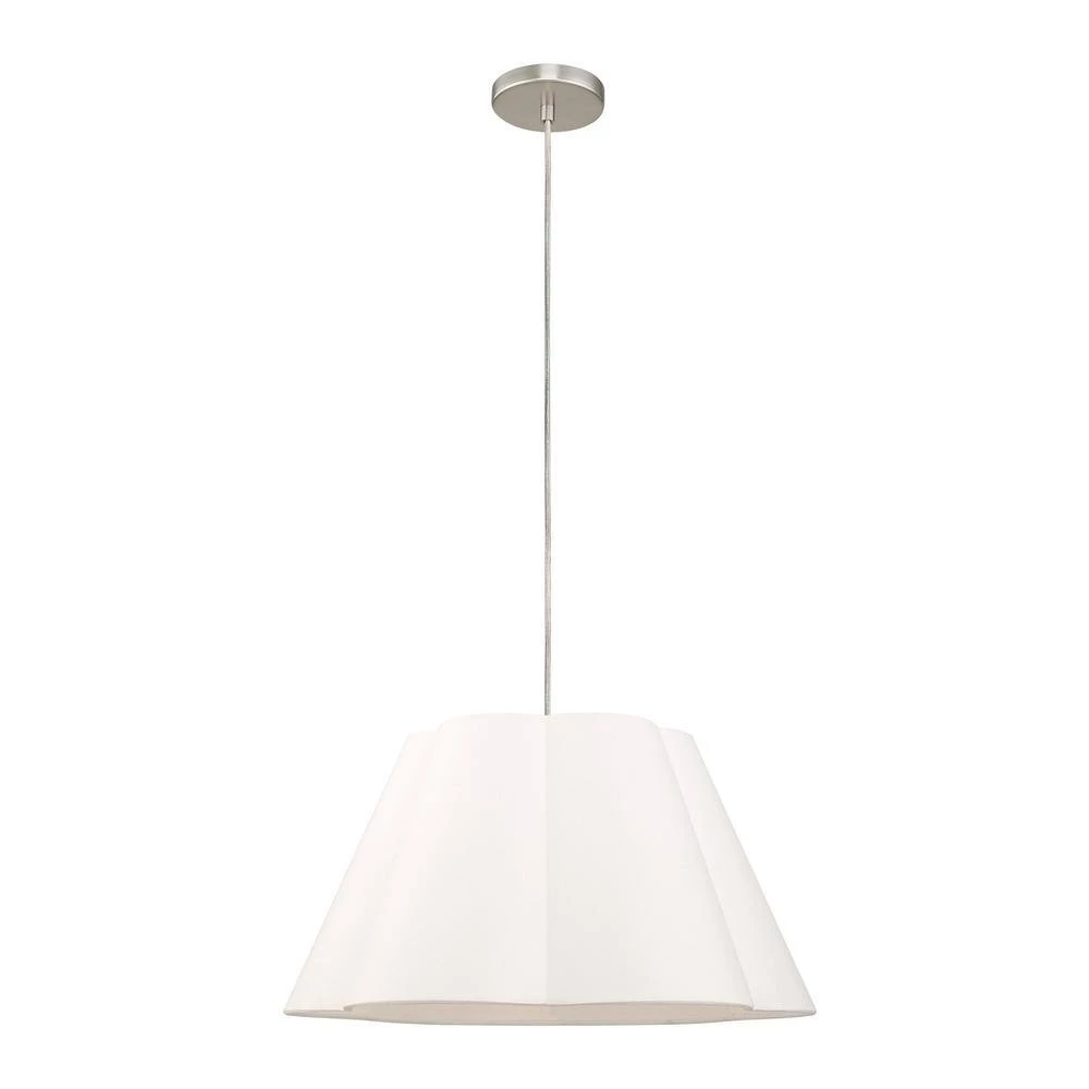 Chelsea 1 Light Brushed Nickel Pendant by Livex Lighting 7 Chelsea 1 Light Brushed Nickel Pendant by Livex Lighting - Image 7
