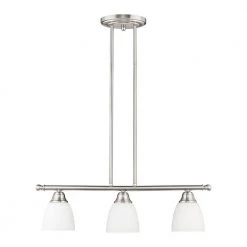 Somerville 3 Light Brushed Nickel Linear Chandelier by Livex Lighting 15 Somerville 3 Light Brushed Nickel Linear Chandelier by Livex Lighting -Livex Lighting shop brushed nickel livex lighting chandeliers 53854 91 c3 1000