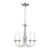 Home Basics 5 Light Brushed Nickel Chandelier by Livex Lighting