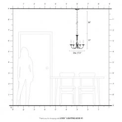 Home Basics 5 Light Brushed Nickel Chandelier by Livex Lighting -Livex Lighting shop brushed nickel livex lighting chandeliers 6030 91 66 1000