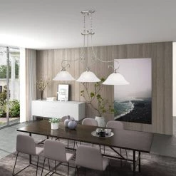 Coronado 3 Light Brushed Nickel Chandelier by Livex Lighting -Livex Lighting shop brushed nickel livex lighting chandeliers 6108 91 1d 1000