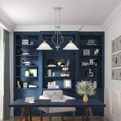 Coronado 2 Light Brushed Nickel Island by Livex Lighting -Livex Lighting shop brushed nickel livex lighting chandeliers 6132 91 1d 1000