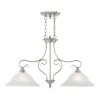 Coronado 2 Light Brushed Nickel Island by Livex Lighting