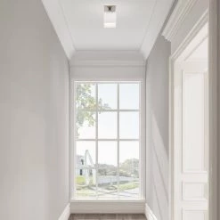 Aragon 1 Light Brushed Nickel Semi Flush Mount by Livex Lighting -Livex Lighting shop brushed nickel livex lighting flush mount lights 10280 91 a0 1000