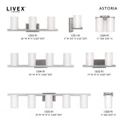 Astoria 1-Light Ceiling Brushed Nickel Incandescent Flush Mount by Livex Lighting -Livex Lighting shop brushed nickel livex lighting flush mount lights 1320 91 d4 1000