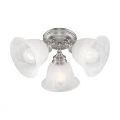 Essex 3 Light Brushed Nickel Flush Mount by Livex Lighting 20 Essex 3 Light Brushed Nickel Flush Mount by Livex Lighting -Livex Lighting shop brushed nickel livex lighting flush mount lights 1358 91 1f 1000