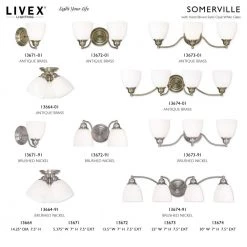 Somerville 3 Light Brushed Nickel Flush Mount by Livex Lighting 19 Somerville 3 Light Brushed Nickel Flush Mount by Livex Lighting -Livex Lighting shop brushed nickel livex lighting flush mount lights 13664 91 d4 1000