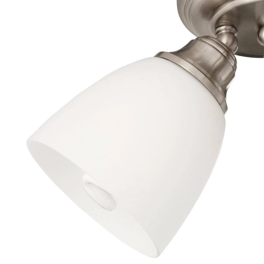 Somerville 3 Light Brushed Nickel Flush Mount by Livex Lighting 2 Somerville 3 Light Brushed Nickel Flush Mount by Livex Lighting - Image 2