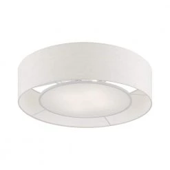 Ellsworth 21 in. 4-Light Brushed Nickel Semi-Flush Mount with Oatmeal Shade by Livex Lighting 15 Ellsworth 21 in. 4-Light Brushed Nickel Semi-Flush Mount with Oatmeal Shade by Livex Lighting -Livex Lighting shop brushed nickel livex lighting flush mount lights 40144 91 1f 1000
