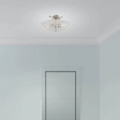 Cassandra 2 Light Brushed Nickel Semi Flush Mount by Livex Lighting 16 Cassandra 2 Light Brushed Nickel Semi Flush Mount by Livex Lighting -Livex Lighting shop brushed nickel livex lighting flush mount lights 40441 91 1d 1000