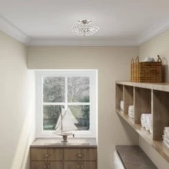 Cassandra 2 Light Brushed Nickel Semi Flush Mount by Livex Lighting 15 Cassandra 2 Light Brushed Nickel Semi Flush Mount by Livex Lighting -Livex Lighting shop brushed nickel livex lighting flush mount lights 40441 91 a0 1000