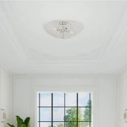 Cassandra 4 Light Brushed Nickel Semi Flush Mount by Livex Lighting 14 Cassandra 4 Light Brushed Nickel Semi Flush Mount by Livex Lighting -Livex Lighting shop brushed nickel livex lighting flush mount lights 40447 91 40 1000