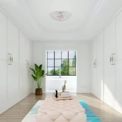 Cassandra 4 Light Brushed Nickel Semi Flush Mount by Livex Lighting 15 Cassandra 4 Light Brushed Nickel Semi Flush Mount by Livex Lighting -Livex Lighting shop brushed nickel livex lighting flush mount lights 40447 91 a0 1000