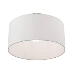 Clark 1 Light Brushed Nickel Semi Flush Mount by Livex Lighting -Livex Lighting shop brushed nickel livex lighting flush mount lights 41097 91 1f 1000