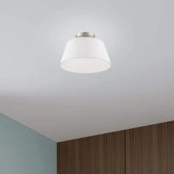 Belclaire 1 Light Brushed Nickel Semi Flush Mount by Livex Lighting 15 Belclaire 1 Light Brushed Nickel Semi Flush Mount by Livex Lighting -Livex Lighting shop brushed nickel livex lighting flush mount lights 41312 91 1d 1000