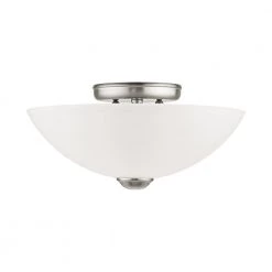 Somerset 2 Light Brushed Nickel Flush Mount by Livex Lighting -Livex Lighting shop brushed nickel livex lighting flush mount lights 4207 91 c3 1000