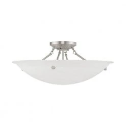 Oasis 4 Light Brushed Nickel Flush Mount by Livex Lighting 16 Oasis 4 Light Brushed Nickel Flush Mount by Livex Lighting -Livex Lighting shop brushed nickel livex lighting flush mount lights 4275 91 c3 1000