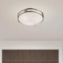 Titania 3 Light Brushed Nickel Flush Mount by Livex Lighting -Livex Lighting shop brushed nickel livex lighting flush mount lights 4488 91 c3 1000