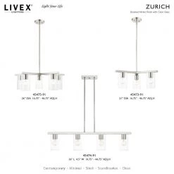 Zurich 1 Light Brushed Nickel Flush Mount by Livex Lighting -Livex Lighting shop brushed nickel livex lighting flush mount lights 45471 91 31 1000