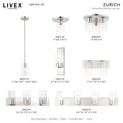 Zurich 3 Light Brushed Nickel Flush Mount by Livex Lighting -Livex Lighting shop brushed nickel livex lighting flush mount lights 45472 91 d4 1000