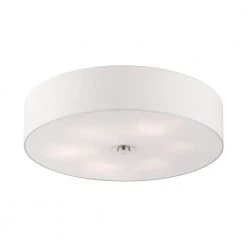 Meridian 6 Light Brushed Nickel Semi Flush Mount by Livex Lighting 19 Meridian 6 Light Brushed Nickel Semi Flush Mount by Livex Lighting -Livex Lighting shop brushed nickel livex lighting flush mount lights 45798 91 44 1000